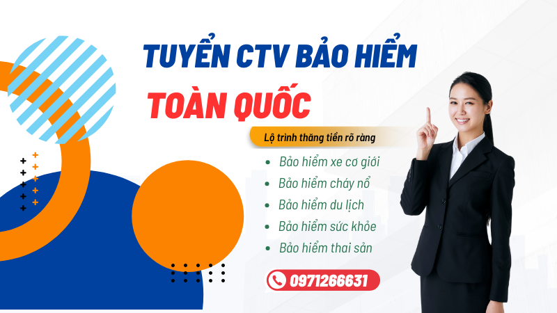 Tuyển ctv bảo hiểm